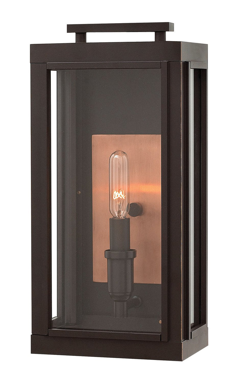 Sutcliffe Small Outdoor Wall Lantern in Oil Rubbed Bronze