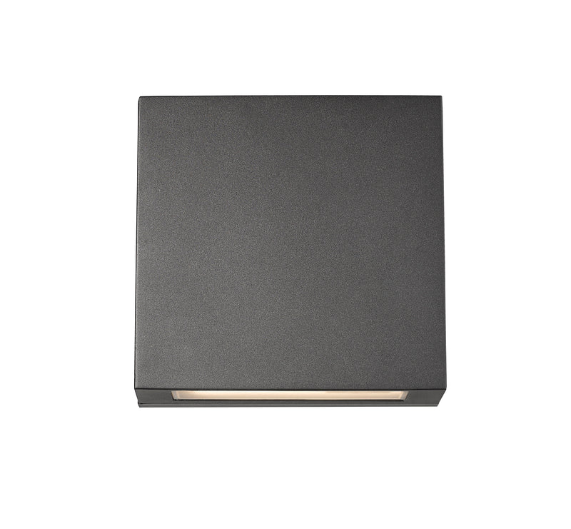 Quadrate 1 Light 11.25" Outdoor Wall Light in Black
