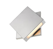 Quadrate 1 Light 11.25" Outdoor Wall Light in Silver