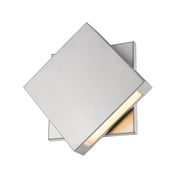 Quadrate 1 Light 11.25" Outdoor Wall Light in Silver
