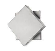 Quadrate 1 Light 11.25" Outdoor Wall Light in Silver