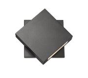Quadrate 1 Light 9.25" Outdoor Wall Light in Black