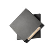 Quadrate 1 Light 9.25" Outdoor Wall Light in Black