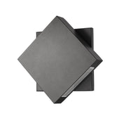 Quadrate 1 Light 9.25" Outdoor Wall Light in Black