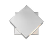 Quadrate 1 Light 9.25" Outdoor Wall Light in Silver