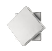 Quadrate 1 Light 9.25" Outdoor Wall Light in Silver