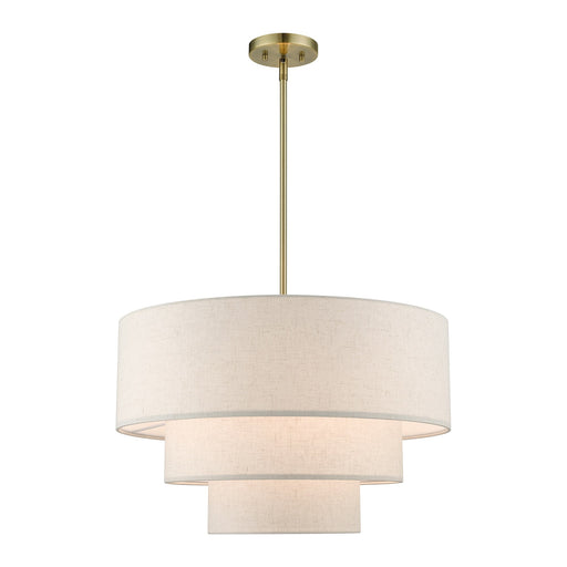 Gladstone 4-Light Chandelier in Antique Brass