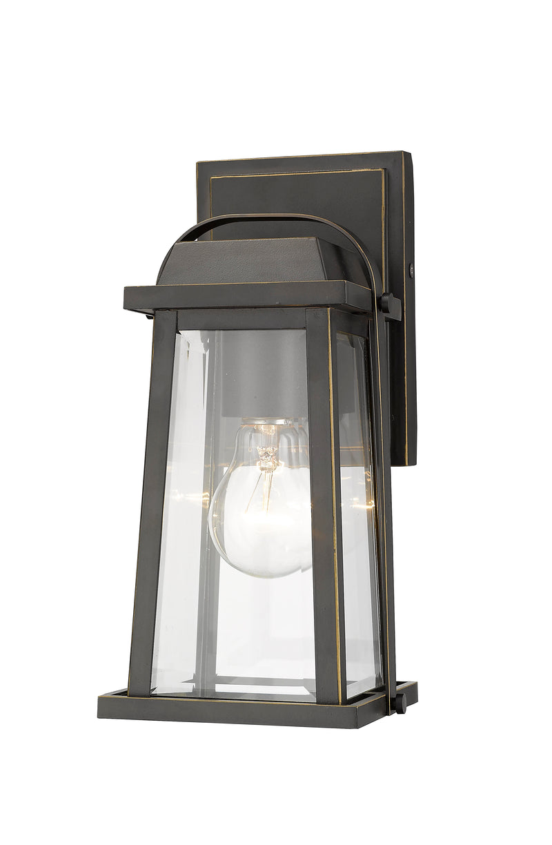 Millworks 1 Light 5.75" Outdoor Wall Light in Oil Rubbed Bronze