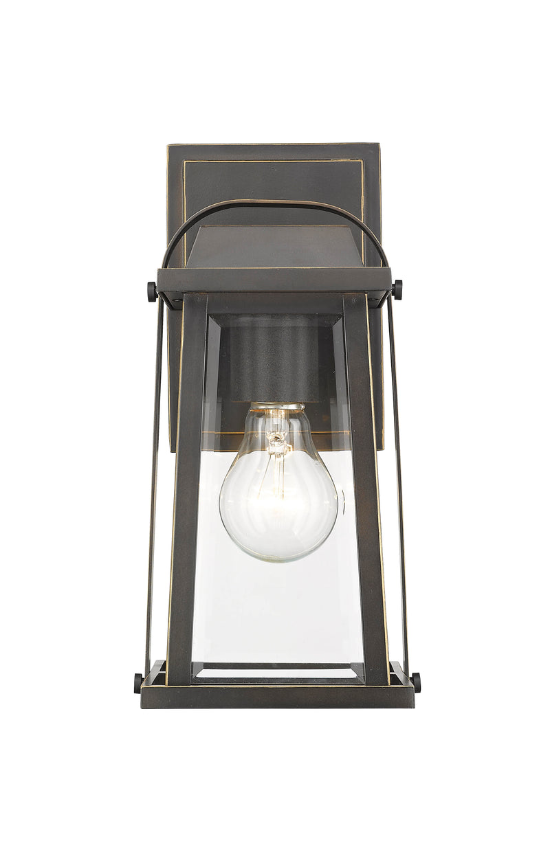 Millworks 1 Light 5.75" Outdoor Wall Light in Oil Rubbed Bronze