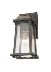 Millworks 1 Light 5.75" Outdoor Wall Light in Oil Rubbed Bronze