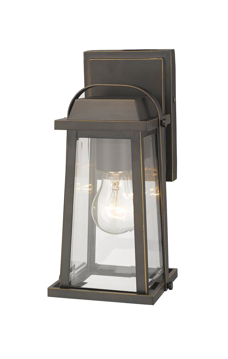 Millworks 1 Light 5.75" Outdoor Wall Light in Oil Rubbed Bronze