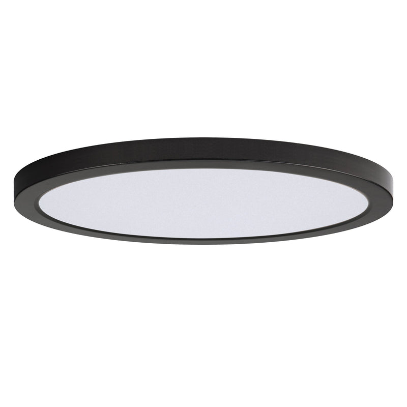 Chip 16" Round LED Flush Mount in Black