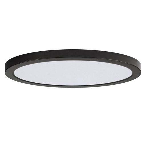 Chip 16" Round LED Flush Mount in Black