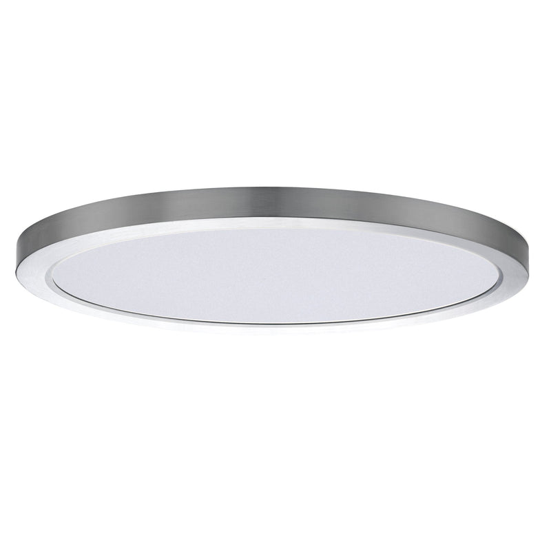 Chip 16" Round LED Flush Mount in Satin Nickel