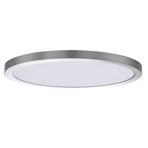 Chip 16" Round LED Flush Mount in Satin Nickel