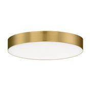 Trim 5" Round LED Flush Mount in Satin Brass