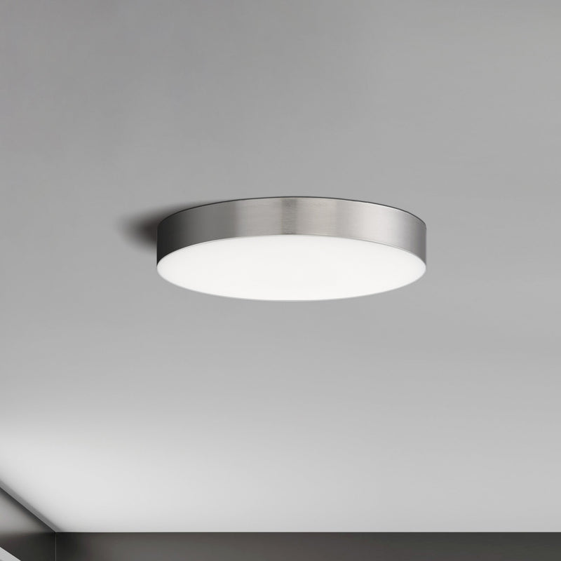 Trim 5" Round LED Flush Mount in Satin Nickel