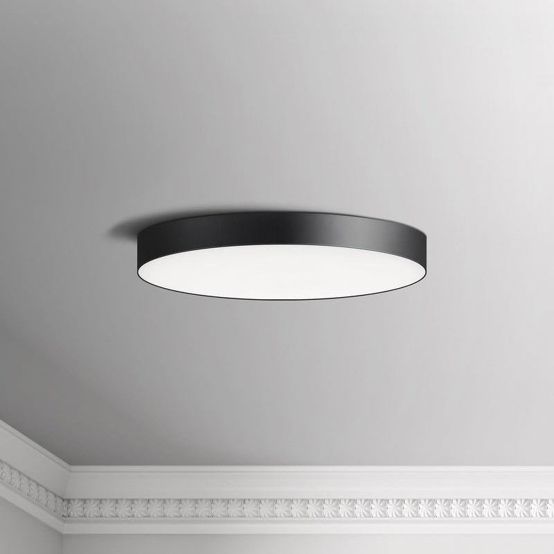 Trim 7" Round LED Flush Mount in Black