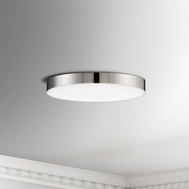 Trim 7" Round LED Flush Mount in Polished Chrome