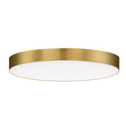 Trim 7" Round LED Flush Mount in Satin Brass