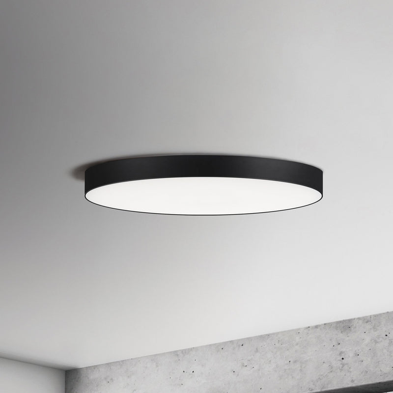 Trim 9" Round LED Flush Mount in Black