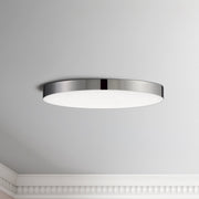 Trim 9" Round LED Flush Mount in Polished Chrome