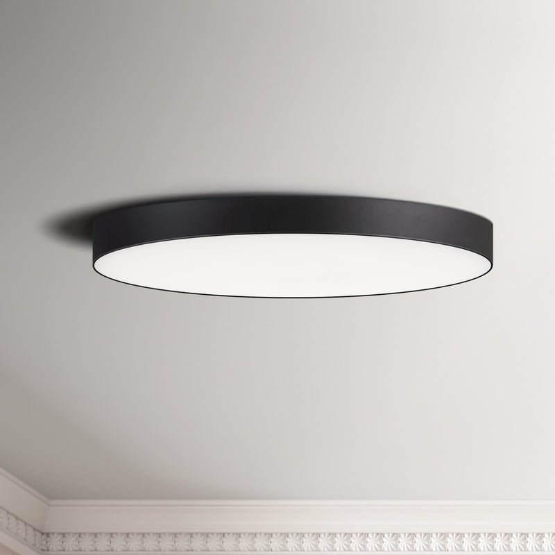 Trim 11" Round LED Flush Mount in Black