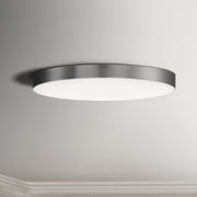 Trim 11" Round LED Flush Mount in Satin Nickel