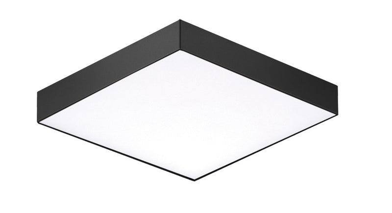 Trim 4.75" Square LED Flush Mount in Black