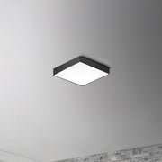 Trim 4.75" Square LED Flush Mount in Black