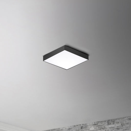 Trim 4.75" Square LED Flush Mount in Black