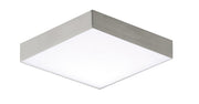 Trim 4.75" Square LED Flush Mount in Satin Nickel
