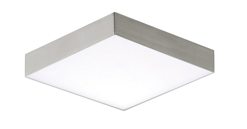 Trim 4.75" Square LED Flush Mount in Satin Nickel