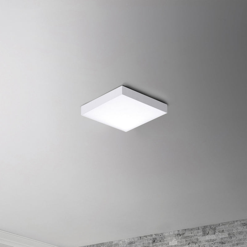 Trim 4.75" Square LED Flush Mount in White