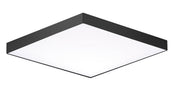Trim 6.25" Square LED Flush Mount in Black