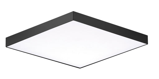 Trim 6.25" Square LED Flush Mount in Black
