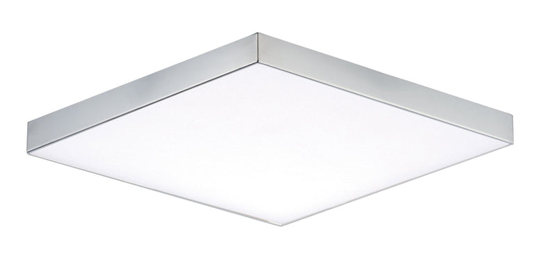 Trim 6.25" Square LED Flush Mount in Polished Chrome