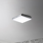 Trim 6.25" Square LED Flush Mount in Polished Chrome