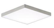 Trim 6.25" Square LED Flush Mount in Satin Nickel