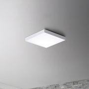Trim 6.25" Square LED Flush Mount in White