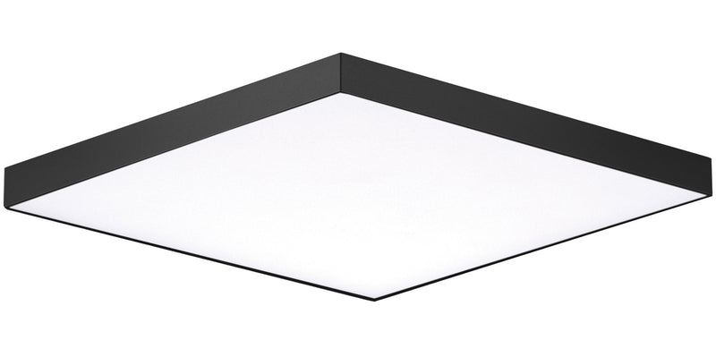 Trim 8.5" Square LED Flush Mount in Black