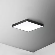 Trim 8.5" Square LED Flush Mount in Black