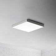 Trim 8.5" Square LED Flush Mount in Satin Nickel