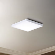 Trim 8.5" Square LED Flush Mount in White