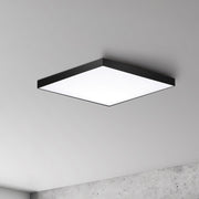 Trim 10.5" Square LED Flush Mount in Black