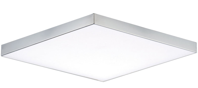 Trim 10.5" Square LED Flush Mount in Polished Chrome