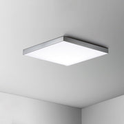 Trim 10.5" Square LED Flush Mount in Polished Chrome