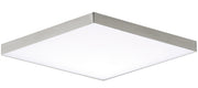 Trim 10.5" Square LED Flush Mount in Satin Nickel