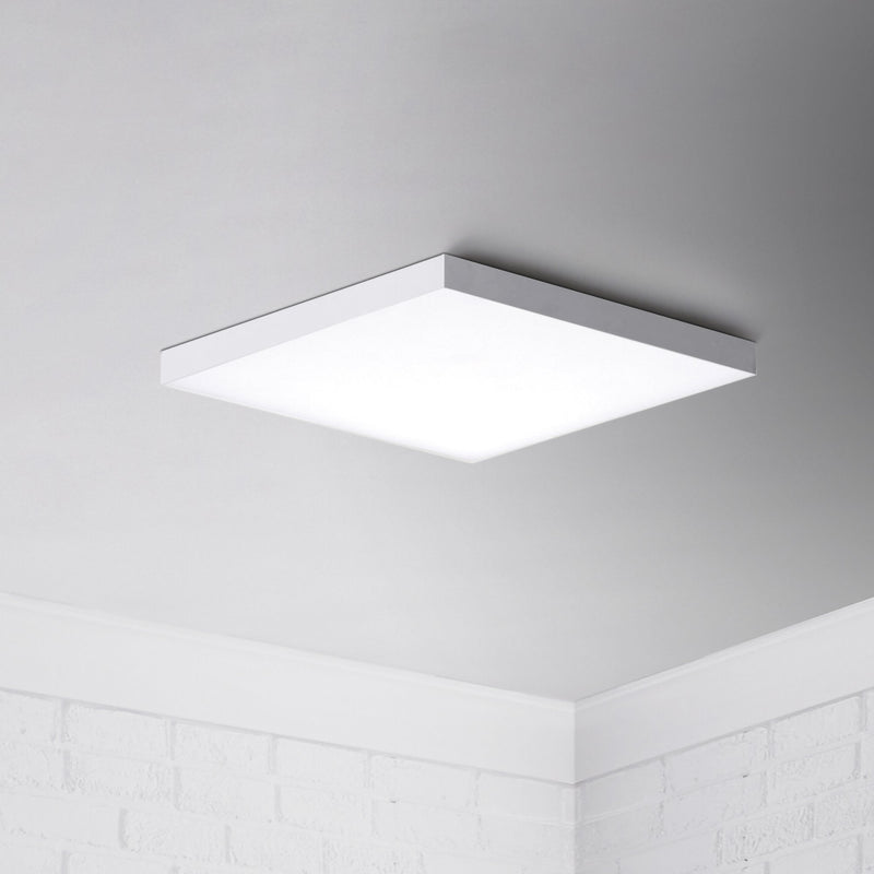 Trim 10.5" Square LED Flush Mount in White