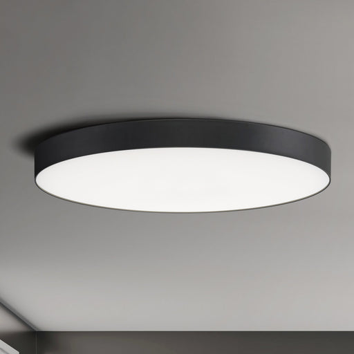 Trim 16" Round LED Flush Mount in Black